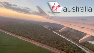 Stunning Kununurra East Kimberley Regional Airport Sunset Takeoff  Virgin Australia Boeing 737700 [upl. by Narual]