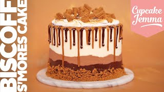 EPIC Biscoff Smores Layer Cake  Full Recipe amp Tutorial  Cupcake Jemma [upl. by Enaira]