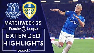 Everton v Leeds United  PREMIER LEAGUE HIGHLIGHTS  2122022  NBC Sports [upl. by Roselin605]