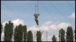 Airborne Brigade Jump Training  Parachute Landing Fall PLF [upl. by Adyela315]