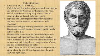 Philosophy  Thales of Miletus [upl. by Noitsuj483]