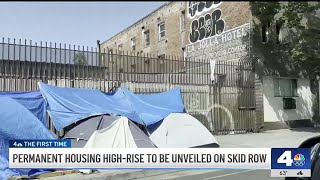 Permanent housing highrise to be unveiled on Skid Row [upl. by Breech]