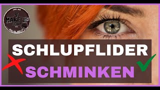 Schminken lernen  Schlupflid richtig schminken  Make up Tipp vom Profi [upl. by Sarajane]