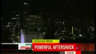 040711 Unidentified mystery light over Tokyo during Earthquake Aftershockflv [upl. by Armin]