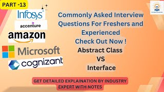 Most Commonly Asked Questions For Freshers Abstract VS Interface interviewquestions interviewtips [upl. by Udella]