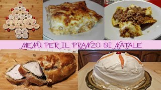 MENU PER IL PRANZO DI NATALE [upl. by Akemej728]