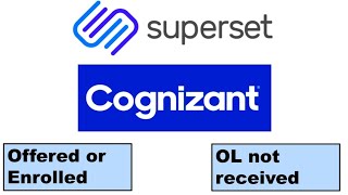 Cognizant PATPT  Superset status shows OFFEREDENROLLED  LOI not received [upl. by Trofmoc667]