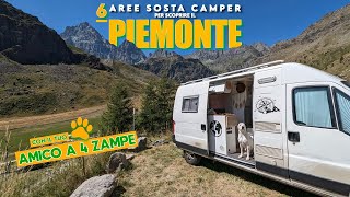 6 Aree sosta CAMPER 🚐 per scoprire il PIEMONTE con il tuo AMICO A 4 ZAMPE 🐾 [upl. by Seldan]