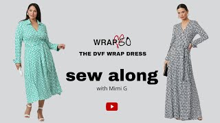 Sew the DVF x Vogue V2000 Wrap Dress with Mimi G [upl. by Oinotnaocram16]