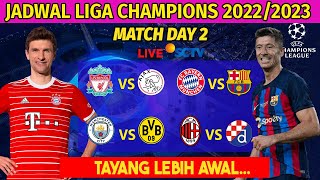 Jadwal Liga Champions 2022 Matchday 2 Live SCTV  Bayer Munchen vs Barcelona LIVE SCTV [upl. by Asenaj609]