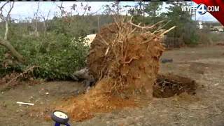 Residents Clean Up After NC Tornado [upl. by Anetsirhc]