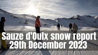 Sauze dOulx snow report [upl. by Latsryc]