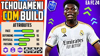 LOCKDOWN BEST TCHOUAMENI CDM BUILD EA FC 24 Pro Clubs [upl. by Naman]