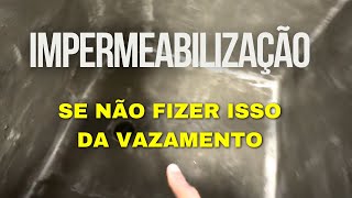 COMO IMPERMEABILIZAR UM BANHEIRO  COZINHA MURO OU CAIXA DA ÁGUA  Como impermeabilizar piso [upl. by Alcot]