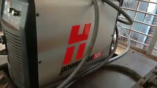 Hypertherm Powermax 105 Effective cutting 1600mm X 6500mm [upl. by Audley822]