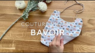 bavoir bébé et enfant  tuto couture facile [upl. by Magna]