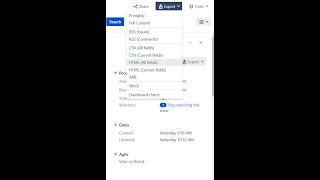 Export JIRA search [upl. by Karlotta]