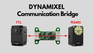 DYNAMIXEL Tips  DYNAMIXEL Communication Bridge TTL  RS485 converterrepeater [upl. by Nnalatsyrc]