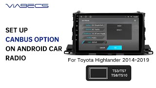 How to Set Up Canbus on TS10 Android Car Radio [upl. by Hurlbut]