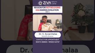 Anovulation  Ovulation Problems  Part 3  Dr C Suvarchalaa  ZIVA Fertilityy [upl. by Nasah524]