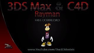 Cinema 4D 3DS Max  Rayman Model Download [upl. by Waxman]