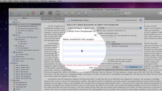 Scrivener 2 Basics  Simplenote Sync Mac Only [upl. by Silisav]