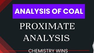 PROXIMATE ANALYSIS OF COAL sadhanadhananjaya CHEMISTRY WINS chemistry [upl. by Eedahs]