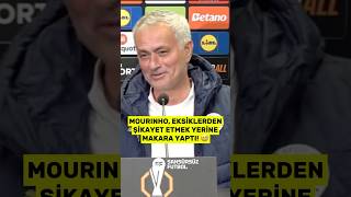 BRAVO HOCA Mourinho eksiklerden şikayet etmek yerine makara yaptı quotİşin komiği şuquot [upl. by Desirae]