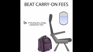 Beat CarryOn Fees with the Travelon Underseat Tote [upl. by Goggin]