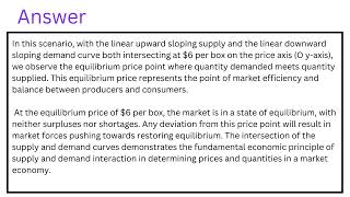 According to the given situation the linear upward sloping supply is on the price axis O yaxis [upl. by Rask549]