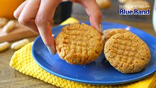 BlueBand Peanut Butter Cookies Recipe [upl. by Nairret]