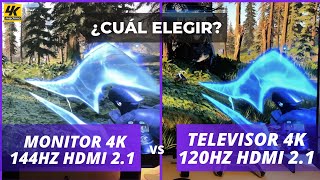 El MEJOR TELEVISOR 4K para Juegos VS el MEJOR MONITOR 4K para juegos en Latam ¿Cuál Elegir [upl. by Haletky687]