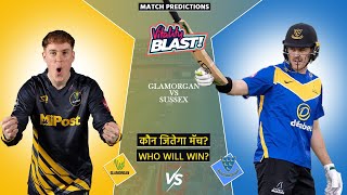 Glamorgan vs Sussex Match Prediction  Vitality T20 Blast 2024 Prediction [upl. by Dranyl947]