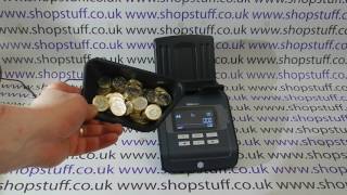 New Pound Coin Ready Cash Counter Safescan 6165 SC6165 [upl. by Suiravad]