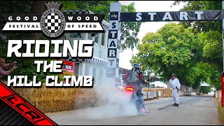 Goodwood Festival OF Speed  Riding The Hill Climb [upl. by Ressan137]