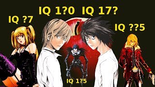 Qual è il Quoziente Intellettivo dei personaggi di Death Note [upl. by Garrot]