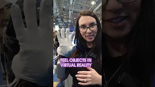 VR GLOVE allows you to FEEL DIGITAL OBJECTS ces2024 shorts [upl. by Treiber]