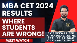 MBA CET 2024 Results  Where Students Are Wrong  Where MBA CET Is Wrong  The Bodhi Tree [upl. by Ellehcal282]