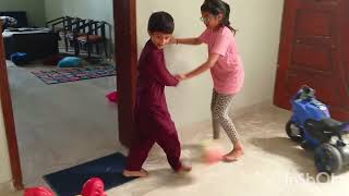 shayan and Rubab playing with football⚽ [upl. by Kcirdek]