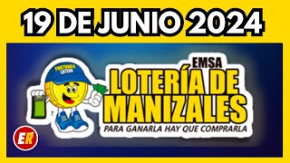 Resultado LOTERIA DE MANIZALES Miércoles 19 de junio [upl. by Ingra]