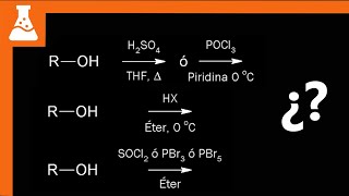 Reacciones de alcoholes Eliminación y formación de halogenuros [upl. by Stanly]