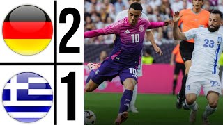 Germany vs Greece 21  HIGHLIGHTS  International Friendly 2024 [upl. by Eecyac]