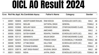 OICL AO Result 2024  Cut Off Marks Merit List [upl. by Emmalynn793]