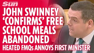 Douglas Ross uses John Swinneys own words against him as free school meals ditched [upl. by Niwled415]