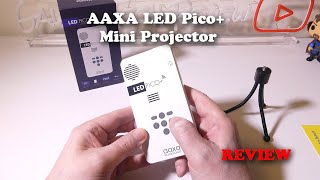 AAXA LED Pico Mini Projector REVIEW  Small But Mighty [upl. by Norrie]