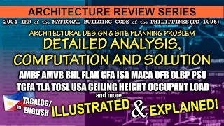 Architecture Review  PROBLEM 01  Natl Building Code of the Philippines PD 1096 amp 2004 IRR [upl. by Amado]