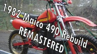 1982 Maico 490 Rebuild Remastered with Commentary [upl. by Adiari]