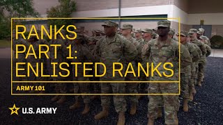 Army 101 Ranks  Enlisted Ranks  US Army [upl. by Ruffin]