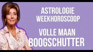 ASTROLOGIE WEEKHOROSCOOP 18 TOT 25 MEI 2024 OP 23 MEI 2024 STAAT DE VOLLE MAAN IN BOOGSCHUTTER [upl. by Aihseken]