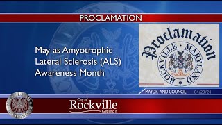 Amyotrophic Lateral Sclerosis ALS Awareness Month Proclamation [upl. by Mailli91]